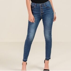 Harper Heritage High Rise Skinny Button Fly Jeans - 27